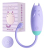 Кліторальний вібратор кішечка Lilo «We Love QiQi» USB (з пультом Д/К) фіолетовий