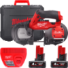 Пила стрічкова акумуляторна безщіткова MILWAUKEE, M12 FBS64-402C, 64мм  (зарядний пристрій С12 С, 2 акумулятори М12 В4 4Аг, поло