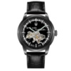 Чоловічий годинник Awarder 043-1 Де би не був All Black Leather Miyota з сапфіровим склом та автопідзаводом