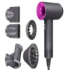 Фен-стайлер для волосся 5 насадок 5в1 1600Вт Super Hair Dryer Fan Фуксія.77008