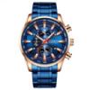 Чоловічий наручний годинник Curren 8351 Blue-Cuprum з хронографом та календарем