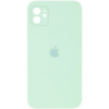 Чохол для Apple iPhone 11 (6.1«») - Silicone Case Square Full Camera Protective (AA) Бірюзовий / Light Turquoise - купити в SmartEra.ua