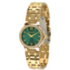 Жіночий наручний годинник Guardo 012772-3 Gold/Green з італійським дизайном та мінеральним склом