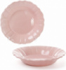 Набор 6 глубоких тарелок Leeds Ceramics SUN Ø23см, каменная керамика (розовые)