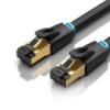 Мережевий кабель Vention Cat.8 SFTP Patch Cable 1M Black (IKABF) (IKABF)