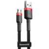 Дата кабель Baseus Cafule MicroUSB Cable 2.4A (1m) (CAMKLF-B) (Червоний / Чорний) - купити в SmartEra.ua