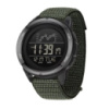 Чоловічий тактичний годинник Sanda 2198 Nylon Army Green з водонепроникністю 5 ATM та підсвічуванням