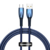 Дата кабель Baseus Glimmer Series Fast Charging Data Cable USB to Type-C 100W 1m (CADH00040)