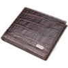 Затискач із натуральної фактурної шкіри 721519 Коричневий