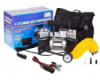 Автомобільний компресор двопоршневий Air Compressor 12V 628-4x4 • Електричний насос для шин від прикурювача 12 В з манометром для автомобіля,...