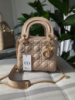 LADY DIOR міні бежевий