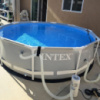 Intex 26702 (Діаметр 305 x Висота 76см) Каркасний басейн круглий Prism Frame Pool з фільтром насосом