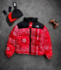 Куртка зимняя в стиле The North Face колаба Palm Angels красная