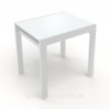 Стол обеденный раскладной Fusion furniture Слайдер 1000 Белый/Стекло белое