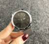 Женские наручные часы стиль Лакоста Серебро с черным