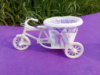 Декоративный велосипед для цветов (001-сиреневый) 10.5 х 23 см