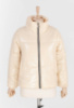 Жіноча світло-бежева куртка без капюшона