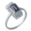 Серебряное кольцо CatalogSilver с александритом, вес изделия 2,37 гр (1990353) 18.5 размер