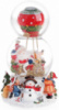 Декоративный водяной шар «Санта воздушном шаре» 20.5см, музыкальный