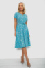 Сукня софт з принтом, колір бірюзовий, 230R1111