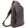Чоловічий шкіряний коричневий слінг на плече 7-827C