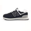 New Balance 574 чорні з білим сіра пятка
