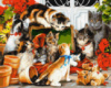 Картина за номерами «Котяча родина» 40х50см
