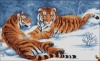 Схема для вышивки Пара тигров
