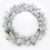 Венок искусственный рождественский заснеженный YES Рождественский 903748 17,5 см