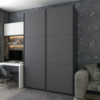 Шкаф-купе двухдверный Doros G-Caiser 180х60х240 см Графит (DRS-011034)