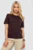 Футболка жіноча з принтом, колір шоколадний, 241R1833