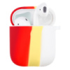 Силіконовий футляр Colorfull для навушників AirPods 1/2 (Червоний / Білий) - купити в SmartEra.ua