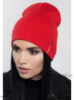 Однотонная женская шапка Делюр Красный