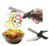 Розумний універсальний кухонний ніж та кухонні ножиці 2в1 Clever Cutter Frico FRU-008