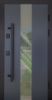 Вхідні двері з терморозривом модель Ufo Black комплектація COTTAGE ABWEHR (496)