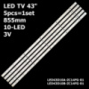 LED підсвітка TV 43« inch 10-led 855mm 3V LED43D10B-ZC14FG-01 + LED43D10A-ZC14FG-01 LED43D10-03(А) 5шт.
