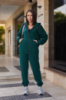 Жіночий спортивний костюм з нашивками «Walker» оптом | Батал Темно-зелений, 50-52