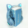Беспроводные наушники с кошачьими ушками и RGB подсветкой Cat VZV 23M. Цвет: голубой