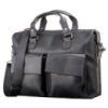 Сумка для ноутбука 711111 шкіряна Чорна