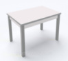 Стол обеденный раскладной Fusion furniture Марсель 1100 Серый/Белый