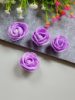 Цветок розы из фоамирана /  Диаметр 3,0 см, высота 2,5 см/ фиолетовый