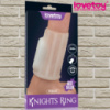 Вібронасадка на пеніс «Vibrating Ridge Knights Ring White» від LoveToy