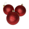 Набор игрушек на елку 19847 10 см 3 шт красный