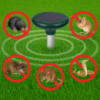 Ультразвуковой отпугиватель кротов на солнечных батареях Solar Rodent Repeller (Круглый)