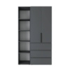 Шкаф распашной комбинированный №7 ART IN HEAD Light 1200x500x2200 Графит (LTK077000000)