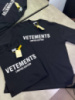 Футболка черная  Vetements Logo f651