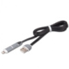 Кабель USB 2 в 1 microUSB/IPHONE (9455)