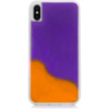 Неоновий чохол для Apple iPhone X / XS (5.8«) Neon Sand glow in the dark (Фіолетовий / Помаранчевий) - купити в SmartEra.ua