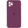 Чохол Silicone Case Square Full Camera Protective (AA)Для Apple iPhone 11 Pro Max (бордовий / Maroon) - купити в SmartEra.ua