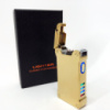 Дуговая электроимпульсная зажигалка с USB-зарядкой фонариком LIGHTER HL-437, Юсб зажигалка. Цвет: золотой